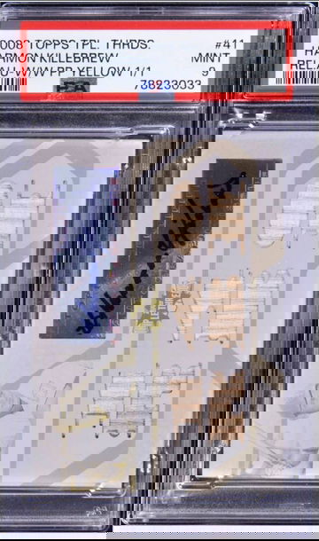 2008 TRIPLE THREADS HARMON KILLEBREW AUTO RELIC WHITE WHALE PLATE 1/1 PSA 9