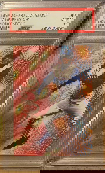1999 Metal Universe Ken Griffey Jr Diamond Soul insert mint PSA 9