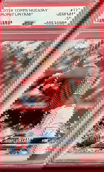 2018 TOPPS HOLIDAY SHOHEI OHTANI PSA 10 ROOKIE CARD RC #17 HMW17