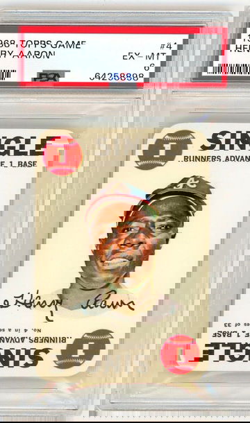 1968 Topps Game Henry Aaron #4 PSA 6 P1302