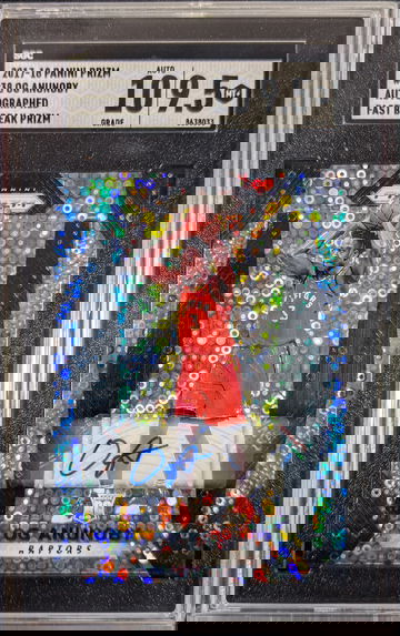 2017-18 Panini Prizm Fast Break Auto #38 OG Anunoby SGC 9.5 / 10 Rookie Raptors