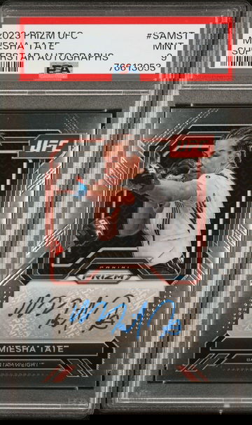 Miesha Tate 2023 Panini Prizm UFC Superstar Autographs #SAMST PSA 9 Auto