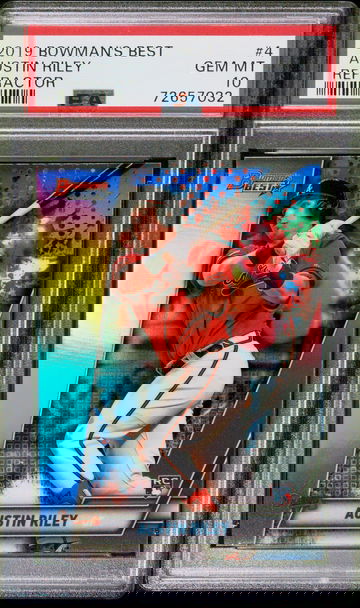 2019 Bowman's Best Austin Riley Refractor #4 PSA 10