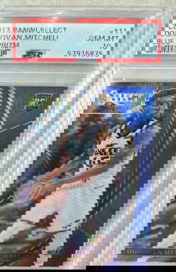 2017 Panini Select Donovan Mitchell Blue Prizm /299