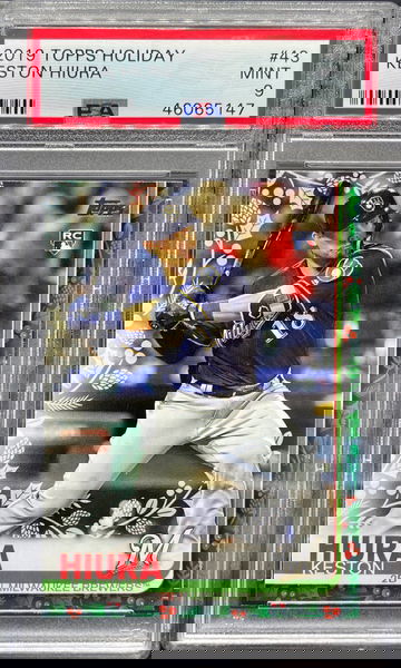 2019 Topps Holiday Keston Hiura PSA 9