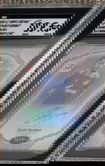 2020-21 Topps Tier One Suat Serdar Bundesliga Autographed #TO-SS 41/80 SGC 10 9.5