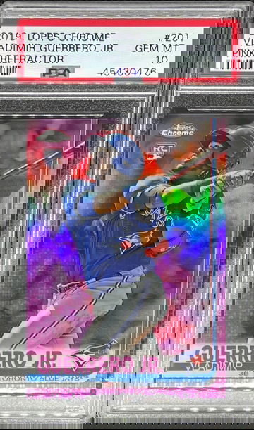 2019 Topps Chrome #201 Pink Refractor Vladimir Guerrero Jr.  PSA 10