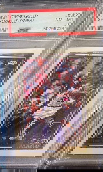 1992-93 Topps GOLD Shaquille O'Neal RC #362 Rookie PSA 8