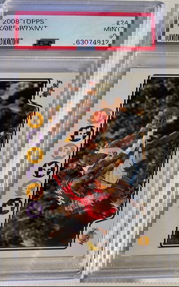 2008 TOPPS KOBE BRYANT LEBRON JAMES #24 PSA 9