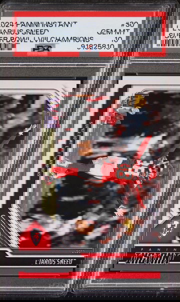 L'Jarius Sneed 2023 Panini NFL Superbowl Champions #30 Card PSA 10 Gem Mint