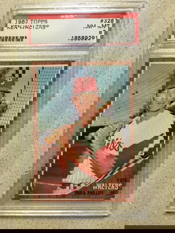 1962 Topps #328 Ken Walters PSA 8 NM-MT PHILLIES 