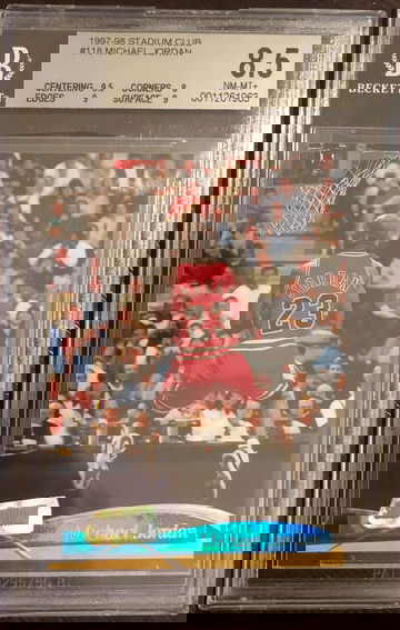 1997 Stadium Club Michael Jordan #118 BGS 8.5 NM-MT+