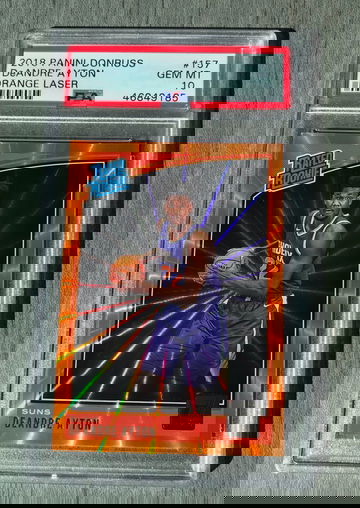 2018 Deandre ayton orange laser psa 10 pop 5