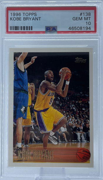 1996 Topps Kobe Bryant PSA 10