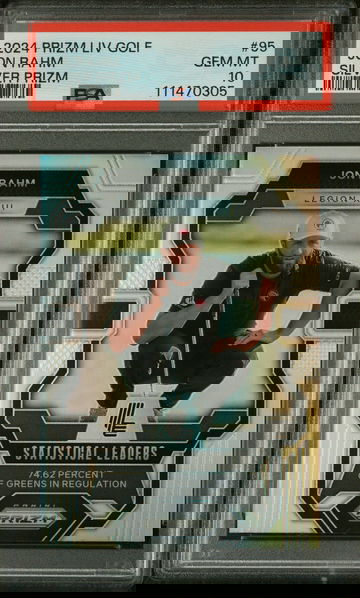 2024 Panini Prizm Liv Golf Silver Prizm Jon Rahm #95 PSA 10