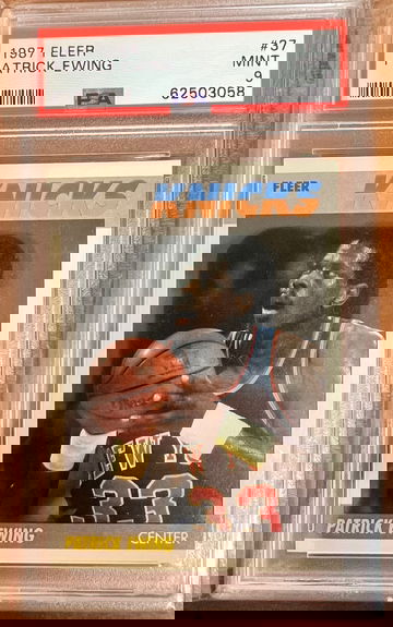 1987 fleer Patrick Ewing Psa 9