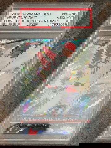 2018 Bowmans Best Shohei Ohtani RC Atomic Power Producers - PSA10