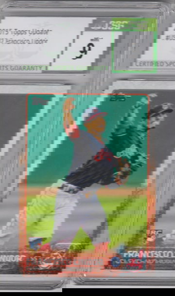 2015 Topps Update Rookie Francisco Lindor Rc CSG 9 MINT *Mets* Rookie