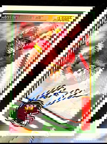 AUSTIN EKELER  2025 PANINI SCORE #203  AUTOGRAPH AUTO  COMMANDERS