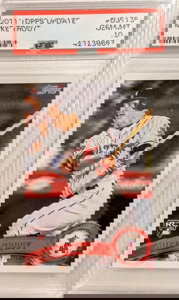 2011 Topps Update US175 Mike Trout RC PSA 10 GEM MINT