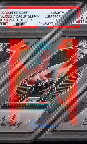 2023 Panini Select UFC Rookie Signatures Red Jack Della Maddalena #RSJDM /99 PSA 10