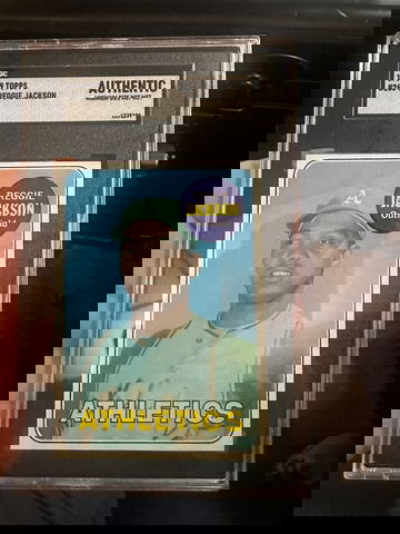 1969 TOPPS REGGIE JACKSON ROOKIE SGC AUTH