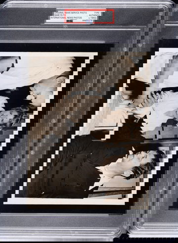 c. 1940's Original New Service Photo Babe Ruth  Type 1  PSA/DNA Authentic