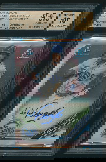 2019 Bowman Chrome Wander Franco Auto BGS 9.5 Gem Mint - All Subs 9.5+