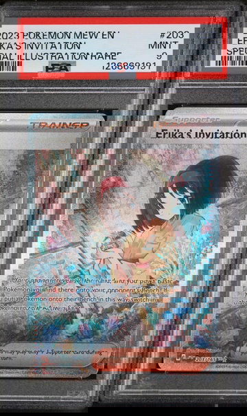 2023 Pokemon Scarlet and Violet 151 Special Illustration Rare Erika's Invitation #203 /165 PSA 9