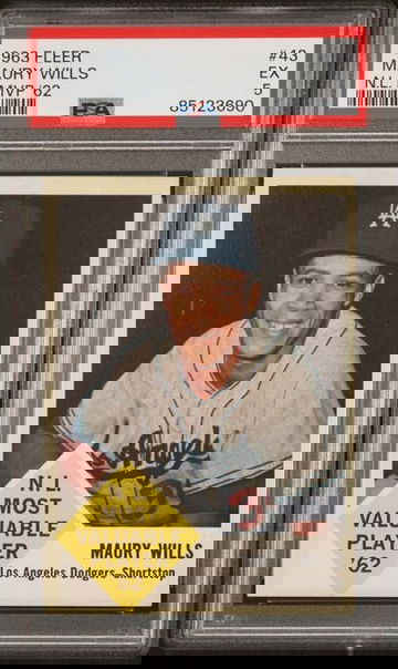 1963 Fleer Maury Wills NL MVP '62 #43 PSA 5 [BL-1C.42]