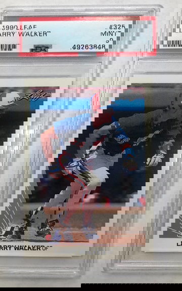 1990 Leaf Larry Walker PSA 9