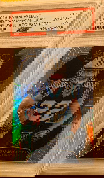 2016 Christian McCaffrey XRC Rookie Silver Holo PSA 10