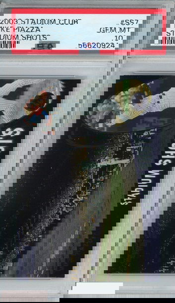 2003 STADIUM CLUB STADIUM SHOTS MIKE PIAZZA #SS7 NEW YORK METS HOF PSA 10 POP 1