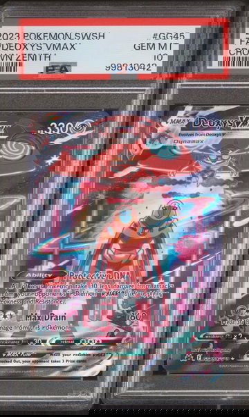 2023 Pokemon Sword and Shield Crown Zenith Galarian Gallery Deoxys Vmax #GG45 PSA 10