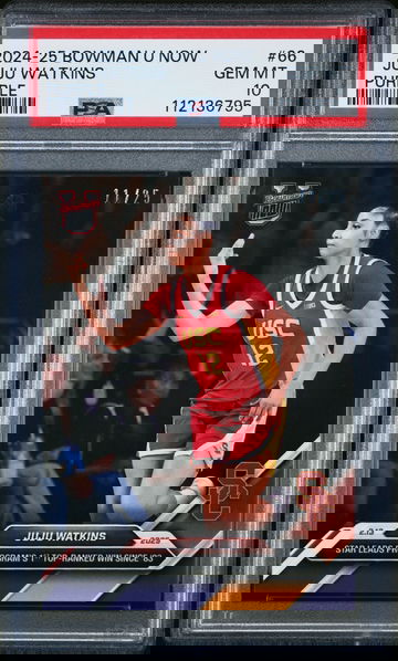 2024-25 BOWMAN U NOW JUJU WATKINS #/25 PURPLE #66 PSA 10