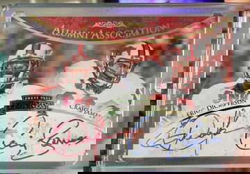 Eric Dickerson Craig James 2008 press pass Pony Express Auto Autograph #/50 SMU