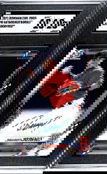 Brainer Bonaci 2021 Bowman Chrome Auto 1st CPA-BB