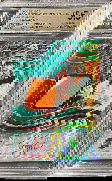 2020 Select Prizm Green Joe Burrow RPA BGS 9.5