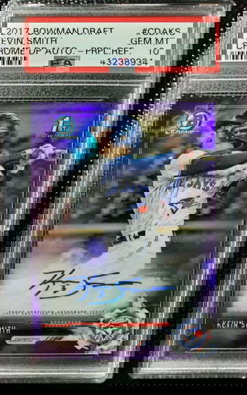 2017 Bowman Kevin Smith Purple Refractor Auto PSA 10