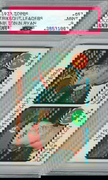 1973 Topps Steve Carlton / Nolan Ryan PSA 9 Mint PSA Population 191 only 15 Graded Higher Ultra RARE!!!