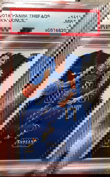 Luka Doncic 2018 panini threads #141 rookie psa 9