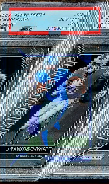 2020 D'ANDRE SWIFT Panini Prizm Emergent PSA 10 POP 45 Rookie RC #18