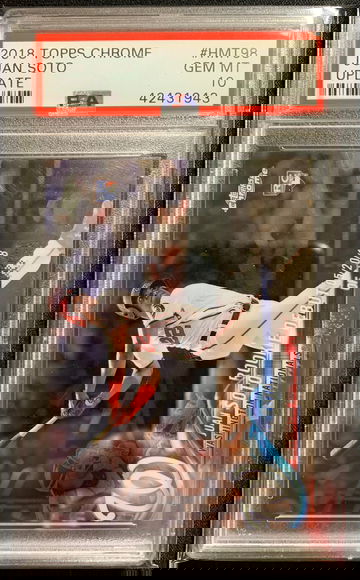 2018 Topps Chrome Update Juan Soto HMT198 PSA 10