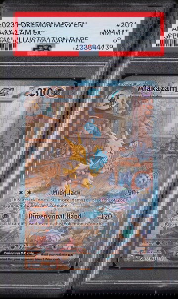 2023 Pokemon Mew Special Illustration Rare Alakazam Ex #201 PSA 8