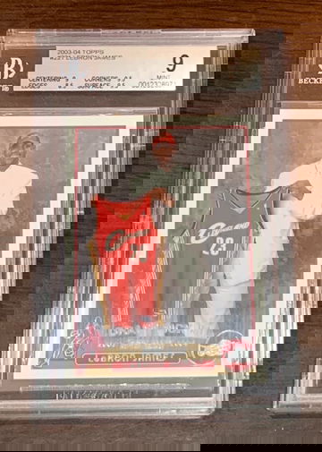 2003 Topps Lebron James BGS 9