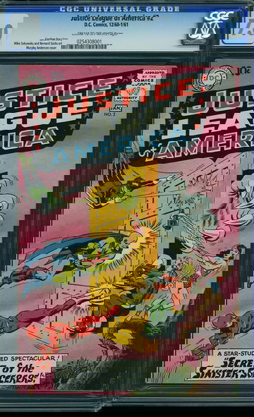 JUSTICE LEAGUE OF AMERICA #2, CGC 7.0 FVF