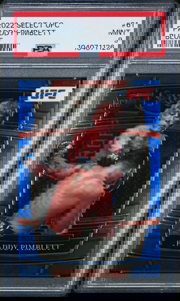 Paddy Pimblett 2022 Select UFC Blue PSA 9