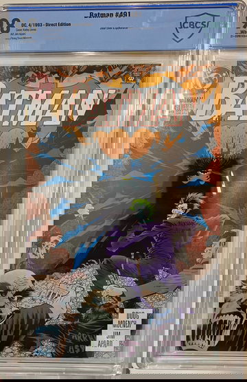 BATMAN # 491 DC COMICS 1993 CBCS 9.8 WHITE (CGC) SHARP COMIC!!