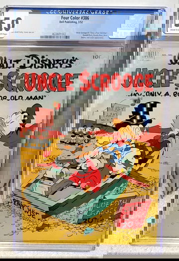 Four Color #386 (1952) CGC 5.0 - Uncle Scrooge #1 Carl Barks Dell Comics Key