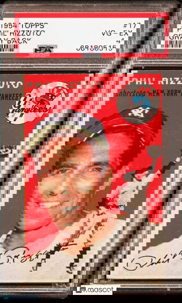 1954 Topps Baseball Phil Rizzuto #17 PSA 4 Gray Back